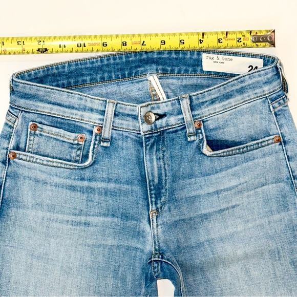 rag & bone Light Blue Boyfriend Jeans - Picture 3 of 4
